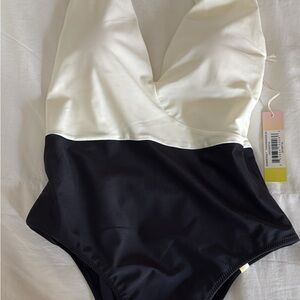 Summersalt Black and White One Piece Swimsuit
